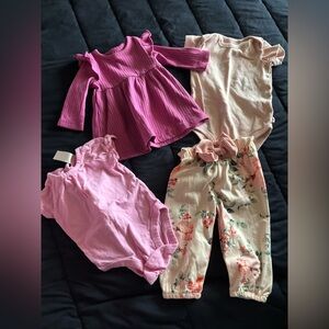 Baby Girl Clothing Set - Pink and Floral